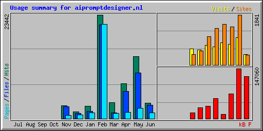 Usage summary for aipromptdesigner.nl